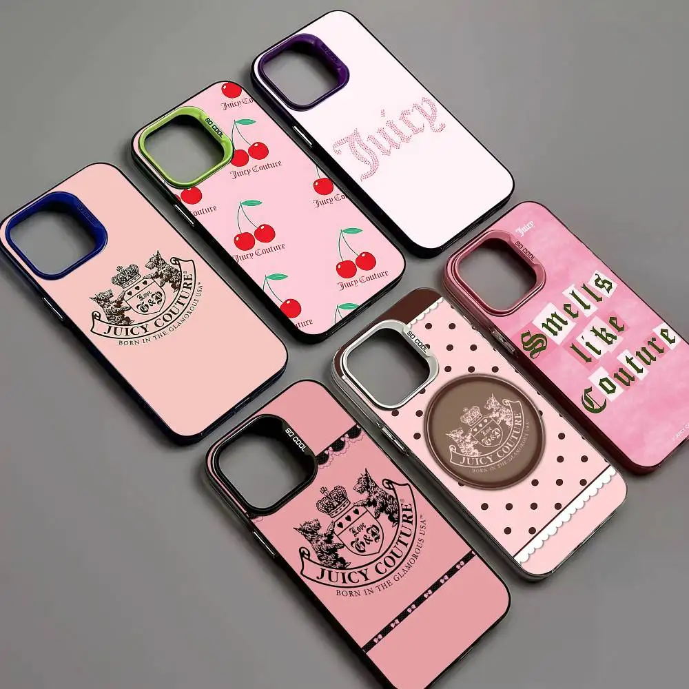 

Perfumes J-Juicy C-CoutureS-S Colorful Shockproof For IPhone 17 11 12 13 14 15 16 Pro Max 16E Plus Phone Cover