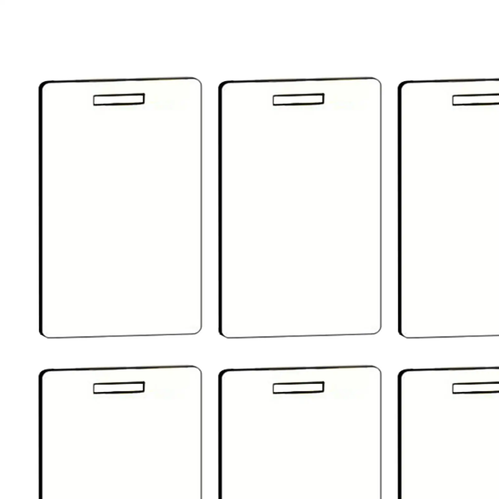 12x Blank Luggage Tags for DIY Identify Label Double Sided Heat Transfer MDF