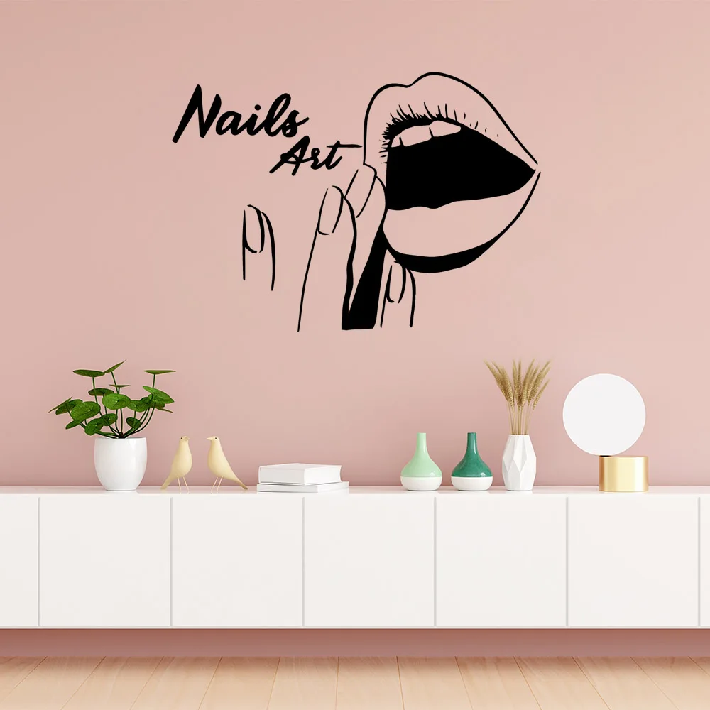 1pc beauty master picture stickers beauty salon wall stickers vinyl self-adhesive stickers room decoration Wall decoration diy