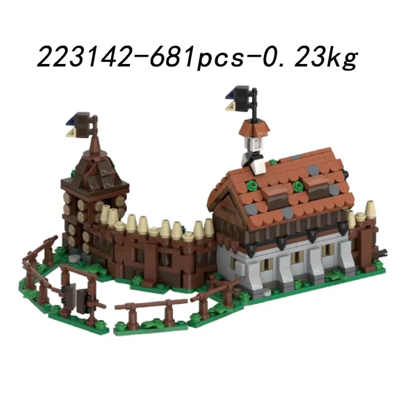 Spot MOC-228789 480 pz 223146 castello medievale piccole particelle assemblaggio blocchi di costruzione giocattolo educativo modello regalo set ornamenti