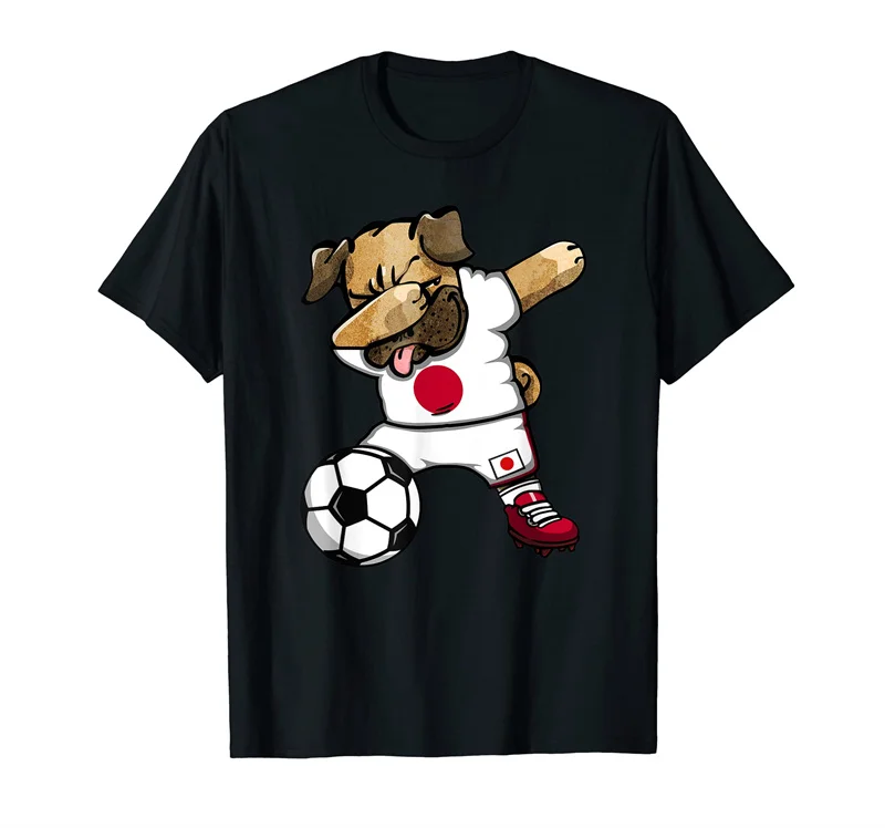 Dabbing Japan Soccer BALL 100% Cotton Flag T shirts Jersey Men Women T-Shirt Tees For Shibasaki Fans Gift