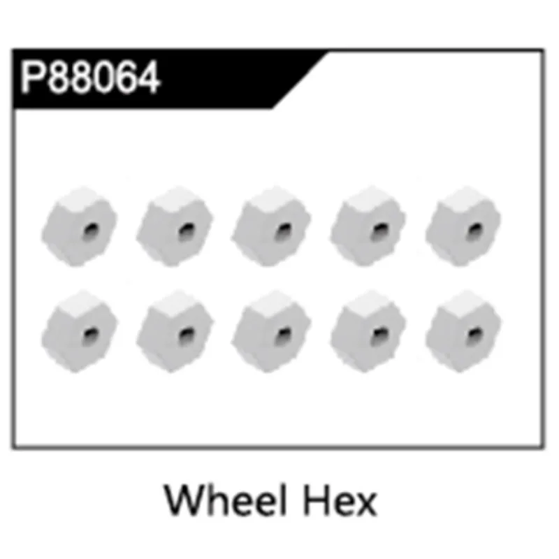 PXTOYS 9500E PX9500E 1/16 RC Car Parts Tire Hexagonal Sleeve Screw Ball Bearing Body Clip Pin Parts 2 view 6