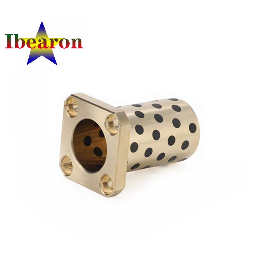 

1PCS LMK16L Square Flanged Linear Bearing Graphite Copper Sleeve Self-lubricating Oil Free Bushing 3D Printer Parts