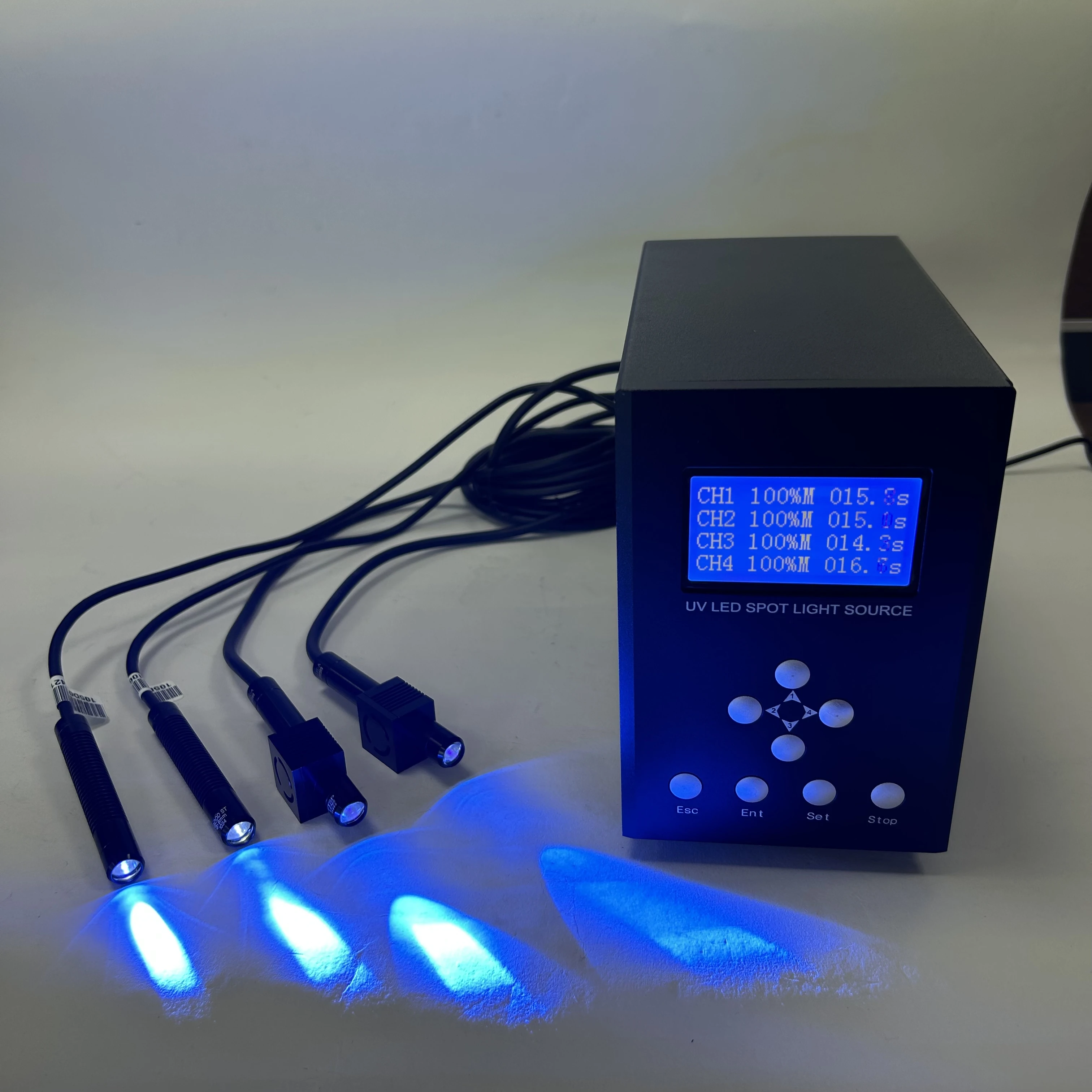 365nm UV LED point light source curing irradiation machine shadowless adhesive curing UV lamp UV glue curing for LCD,PCB,package