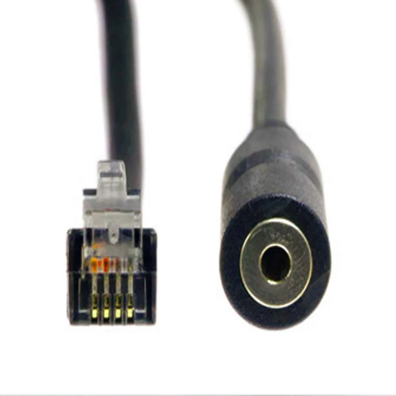 1PCS PC Phone Adapter RJ9 to 3.5 Female Adapter Convertor Cable PC Computer Headset Telephone