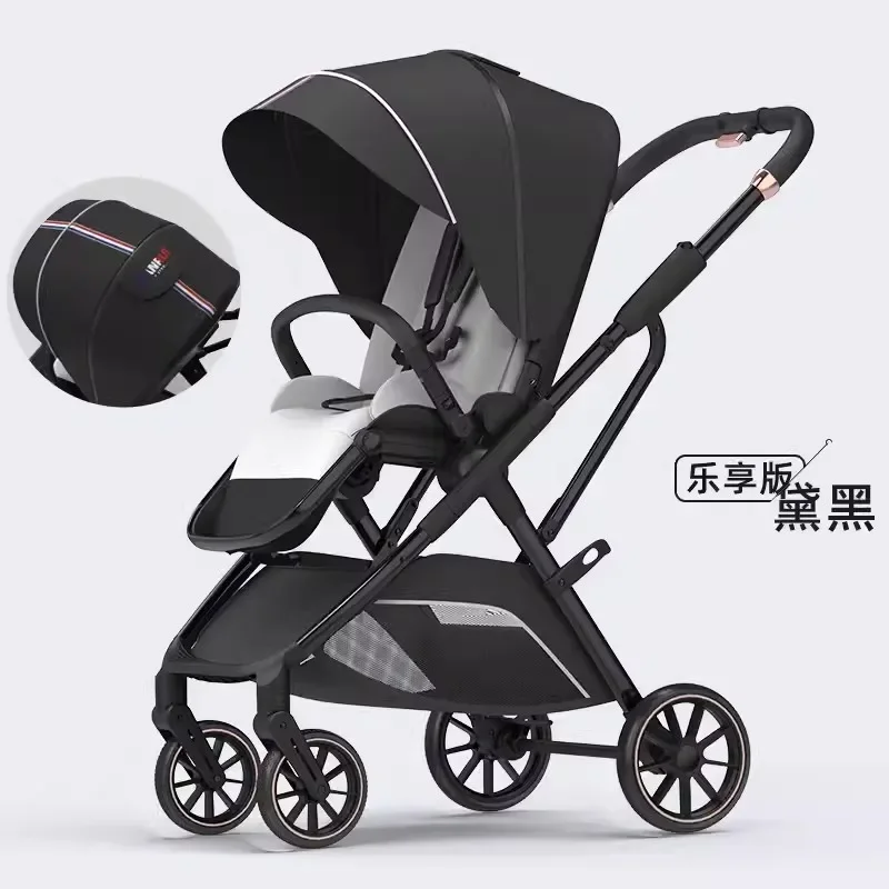 Baby Stroller Foldable Trolley Portable Baby Cart Kids Travel Carriage Cart Lightweight Stroller Children Four-Wheel Cart