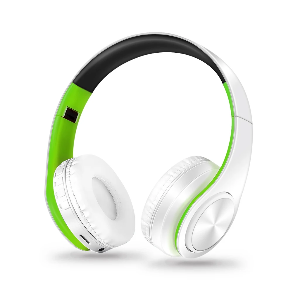 

Headphones Noise Cancelling Over Ear AUX Cable Card Playback Wireless For Smartphone Tablet Laptop Portable Headset