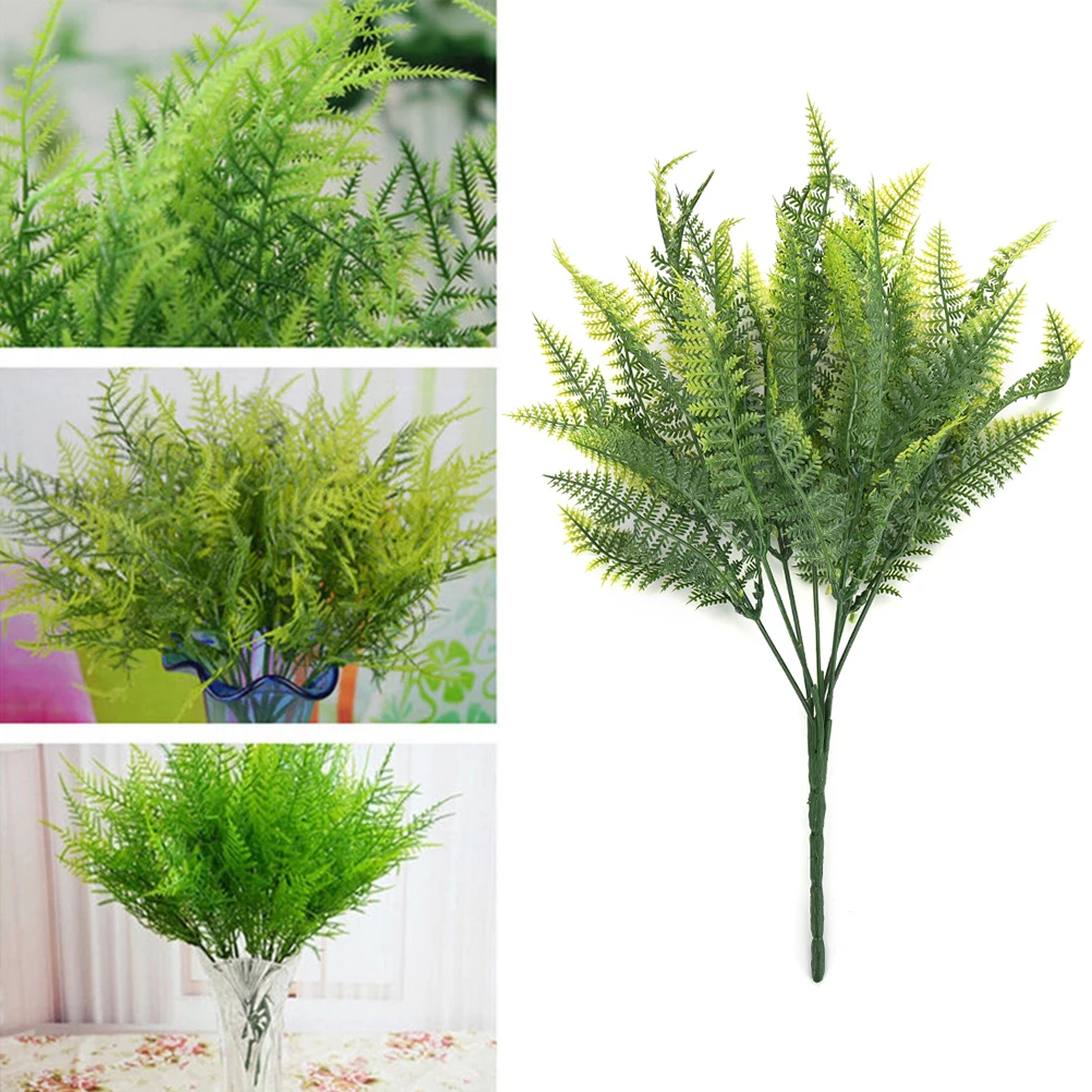 7 Branches Artificial Asparagus Fern Grass Plant Flower Simulation Plants Silk Flowers Home Floral Accessories