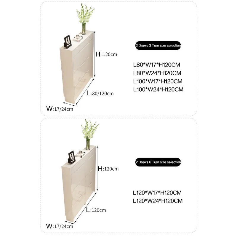 Narrow Vertical Organizer Ultra-thin Shoe Cabinet Economical Shoe Rack Cabinet Large-capacity Entry Cabinet Zapateros Furniture