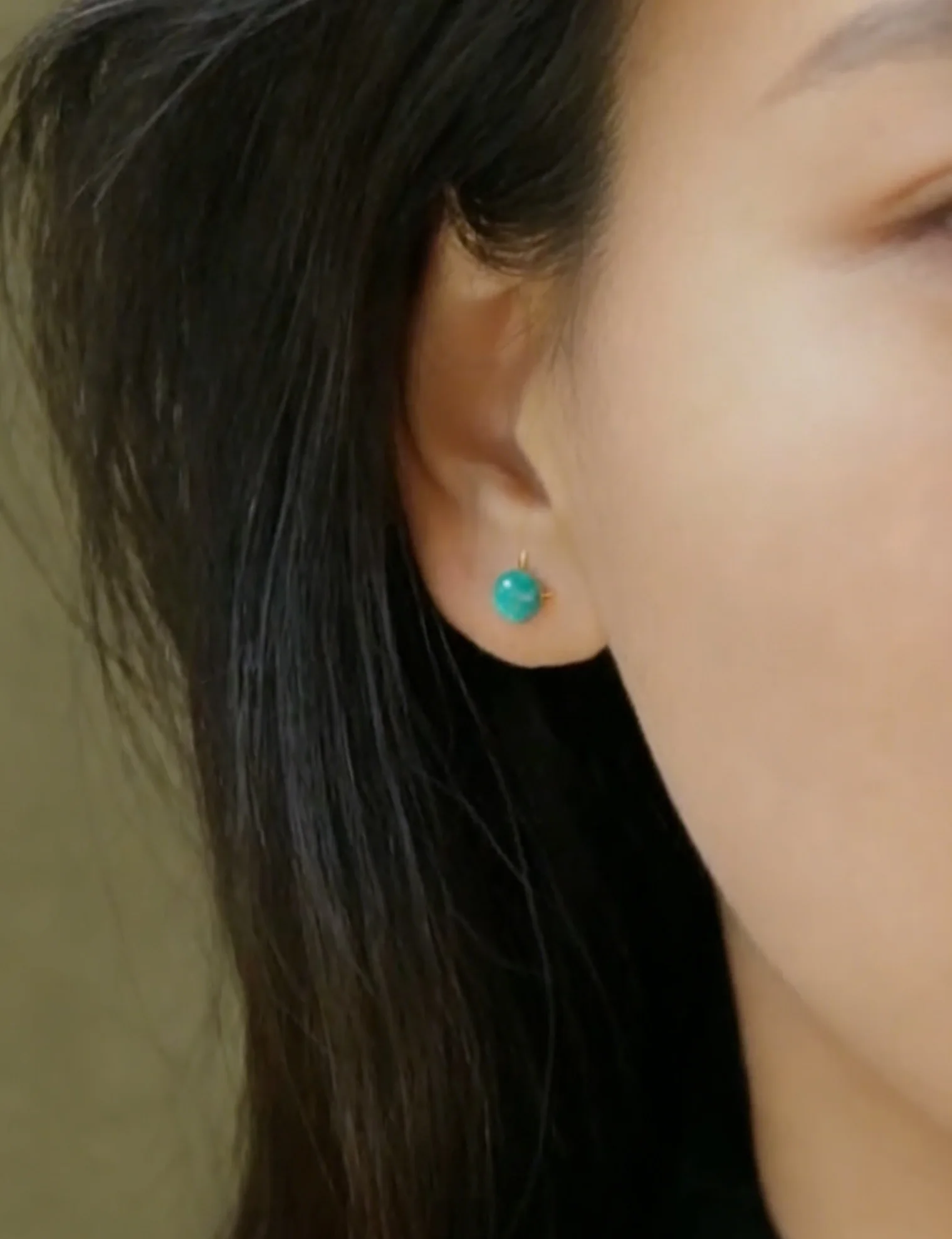 

Ethnic Style Jewelry, Unique Niche High-End Soul-Protecting Stone Earrings for Women, Minimalist Daily Wear & Gift-Worthy Access