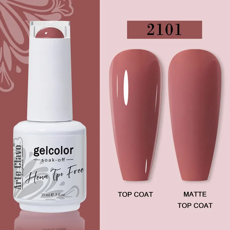 Arte Clavo 116 Kleuren Gel Nagellak 15 ml Kleurrijke Gel Semi Permanente Losweken UV Gel Nail Art DIY Ontwerp vernis Nagelbenodigdheden