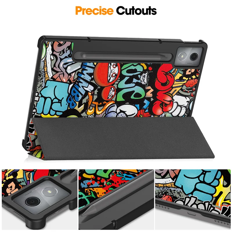 Dla Lenovo Idea Tab Pro Etui 12,7" Inteligentne magnetyczne skórzane malowane etui Dla Lenovo Idea Tab Pro 12,7 2025 TB373FU Etui Coque — zdjęcie produktu 4