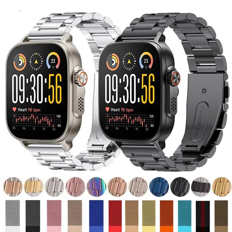 22mm Stainless Steel Strap For Realme Watch 5 Mens Band For Realme Watch S2/Realme 3 3 Pro S S Pro/2 2 Pro Metal Bracelet Correa