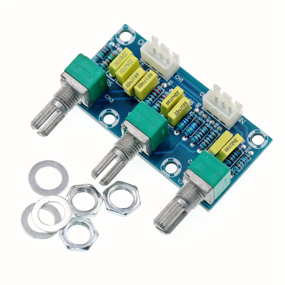 Passive Tone Control Board Preamplifier Board Front Panel Treble And Bass Adjustment Hifi High Fidelity Finished Product 10pcs