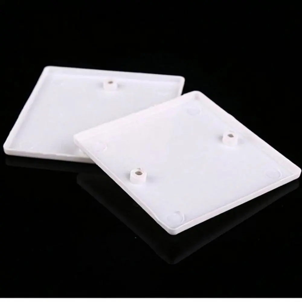 86 Size Electrical Box Cover White Blanking Wall Panel Concealed Protection Shield Wiring Housing Installation Part