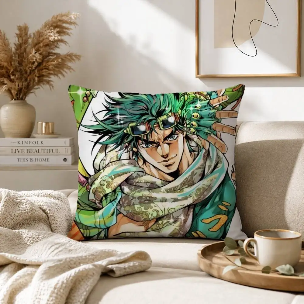 Anime JoJo Joseph Joestar Icon Pillow Case for Sofa Living Room Home office Decor Protective Cover