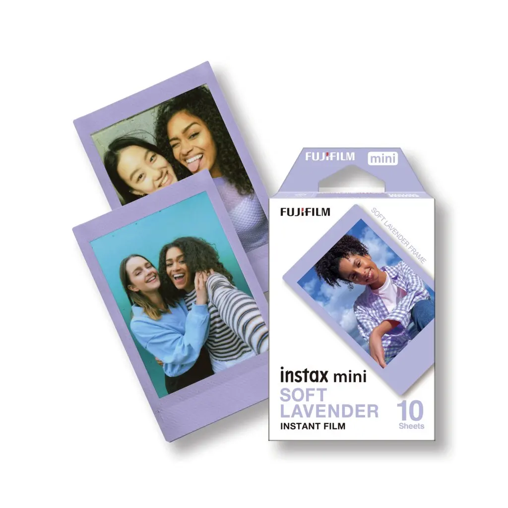 Fujifilm Instax Mini Color Film Soft Lavender Film 10-30 Sheets For Fuji Mini 12 11 8 9 7s 25 26 70 Evo Camera(Expiry-2024/11)