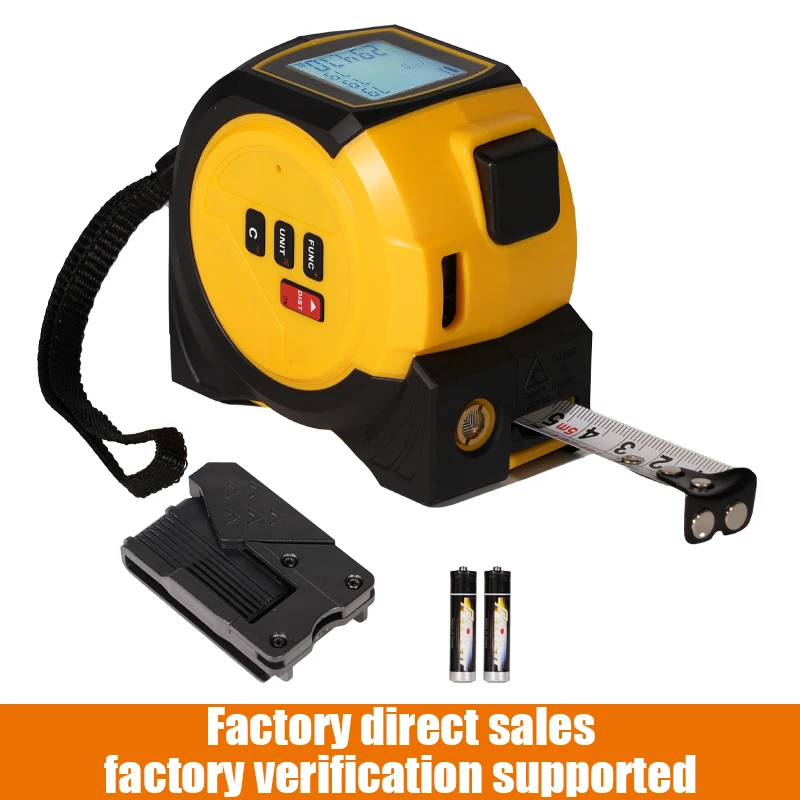2026 Hot！Yajin Multi-functional 40m ABS Digital Measuring Tape With High-Visibility Blade Auto Lock  Logo