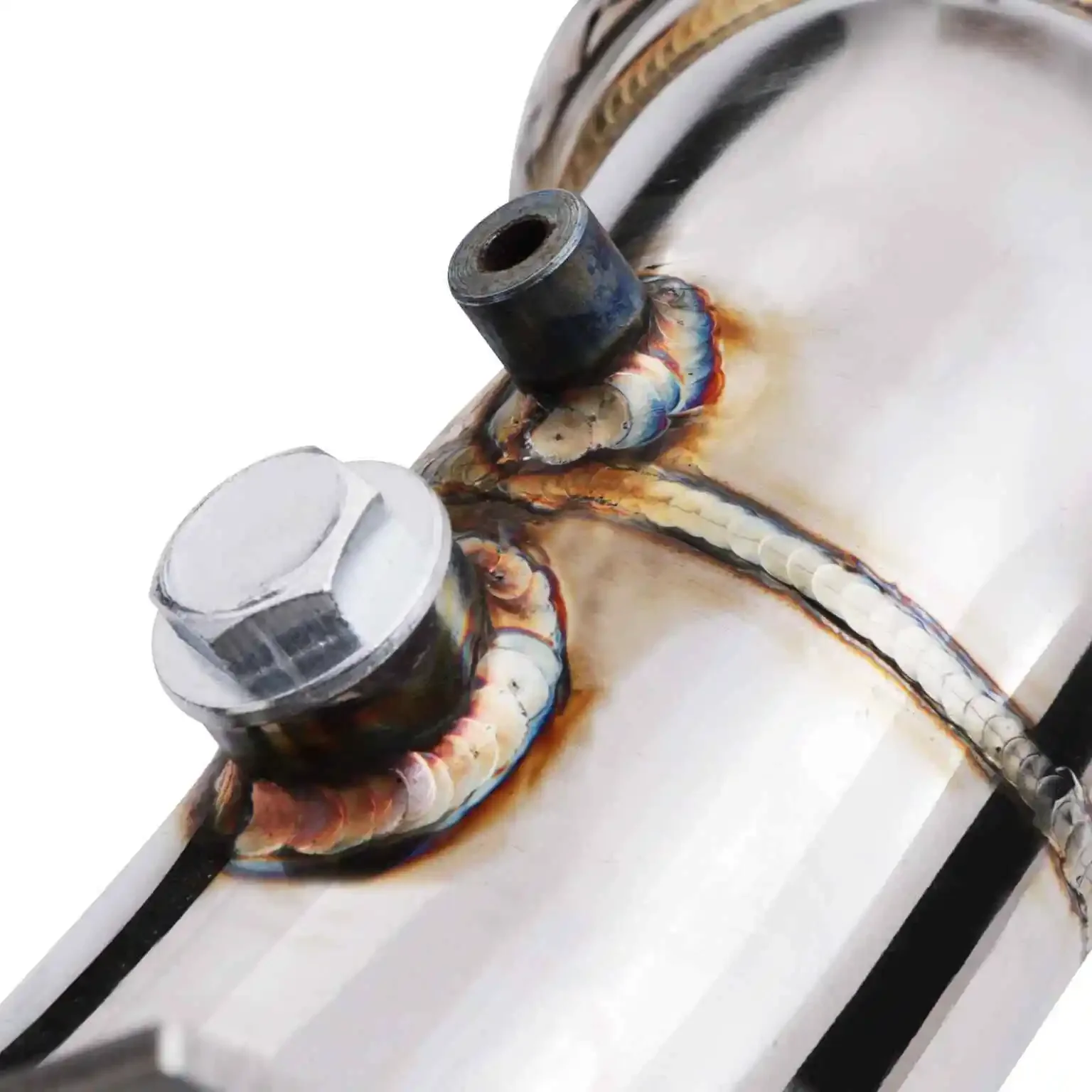 VwGolf R MK7 Tubo di scarico Produttore di motocicli Sezione testa del sistema di scarico del nucleo del convertitore catalitico personalizzato