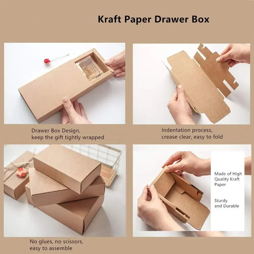 30er Set Weiße Geschenkboxen Aus Kraftkarton 10x10x10 Cm – Faltbare Schachteln Mit Deckel Für Bastelarbeiten, Geburtstag, Hochzeit & Kleine Mitbringsel Kraftpapier Geschenkbox Set