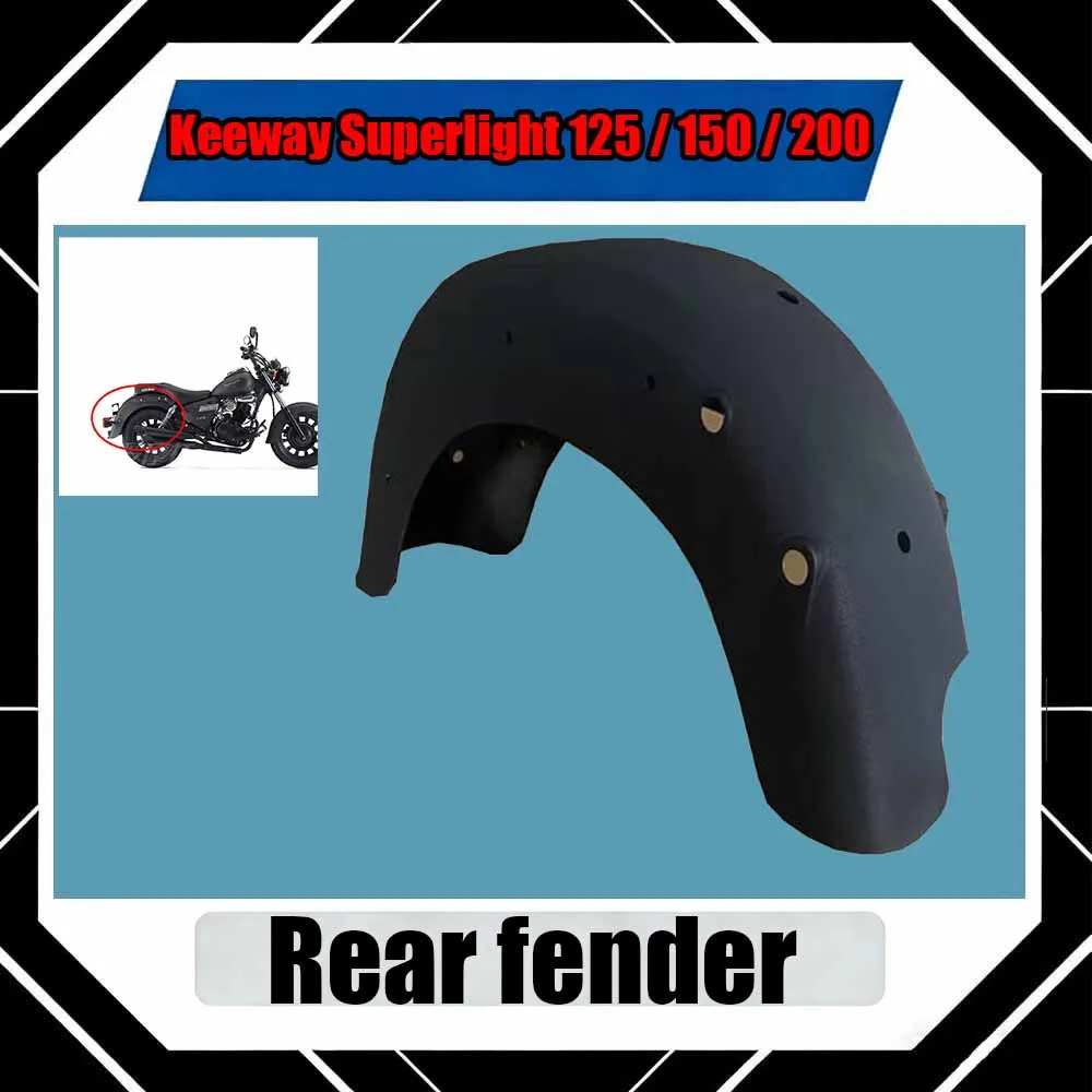 Guardabarros Trasero Original para Motocicleta Keeway Superlight, Compatible con Keeway Superlight 125 / 150 / 200 Superlight125