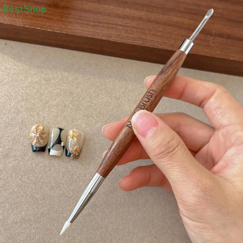 ♥ ♥ ♥ Doppelseitiger Nagelschnitzstift, multifunktionaler Silikonstift, Schnitzblumen-Malstift, Mischstift, DIY-Maniküre-Werkzeug