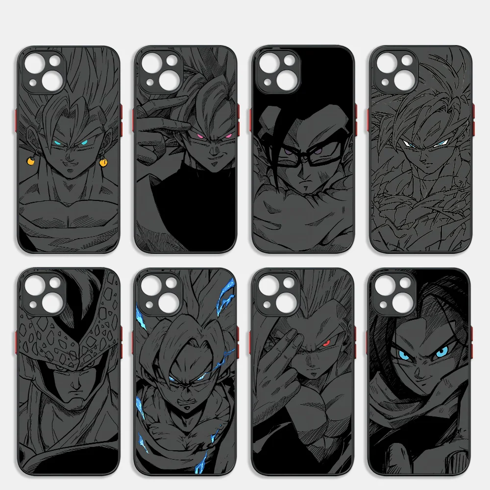 Phone Case For Samsung Galaxy A17 A07 A06 A56 A36 A26 A55 A14 A54 A05S A05 A15 A24 A25 A24 4G 5G Cool Goku Anime Dragons Balls