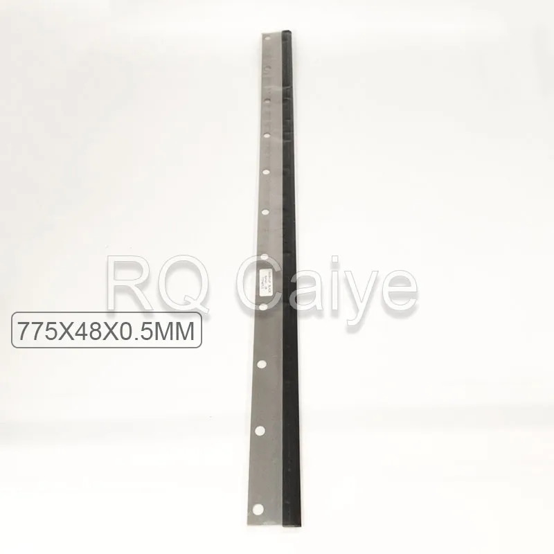2Pieces For komori 28 Wash up Blade 775x48x0.5mm 11 Holes 785X40X0.5mm 6-hole Cleaning blade Printing Machine Parts