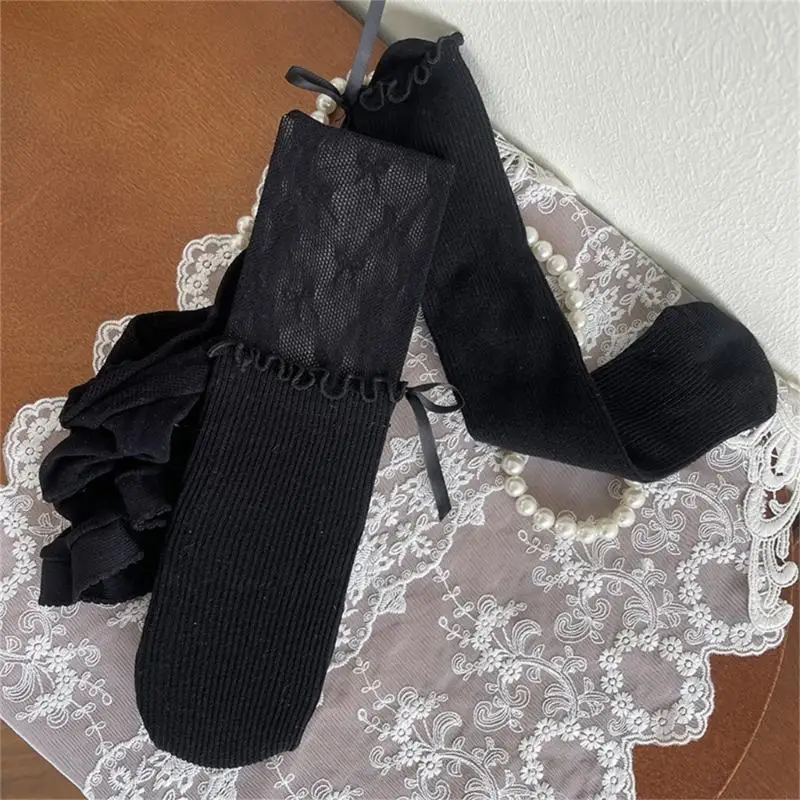 C63C جوارب طويلة ضيقة للفتيات الصغيرات للأطفال من سن 3 إلى 8 سنوات، جوارب قابلة للتمدد #5