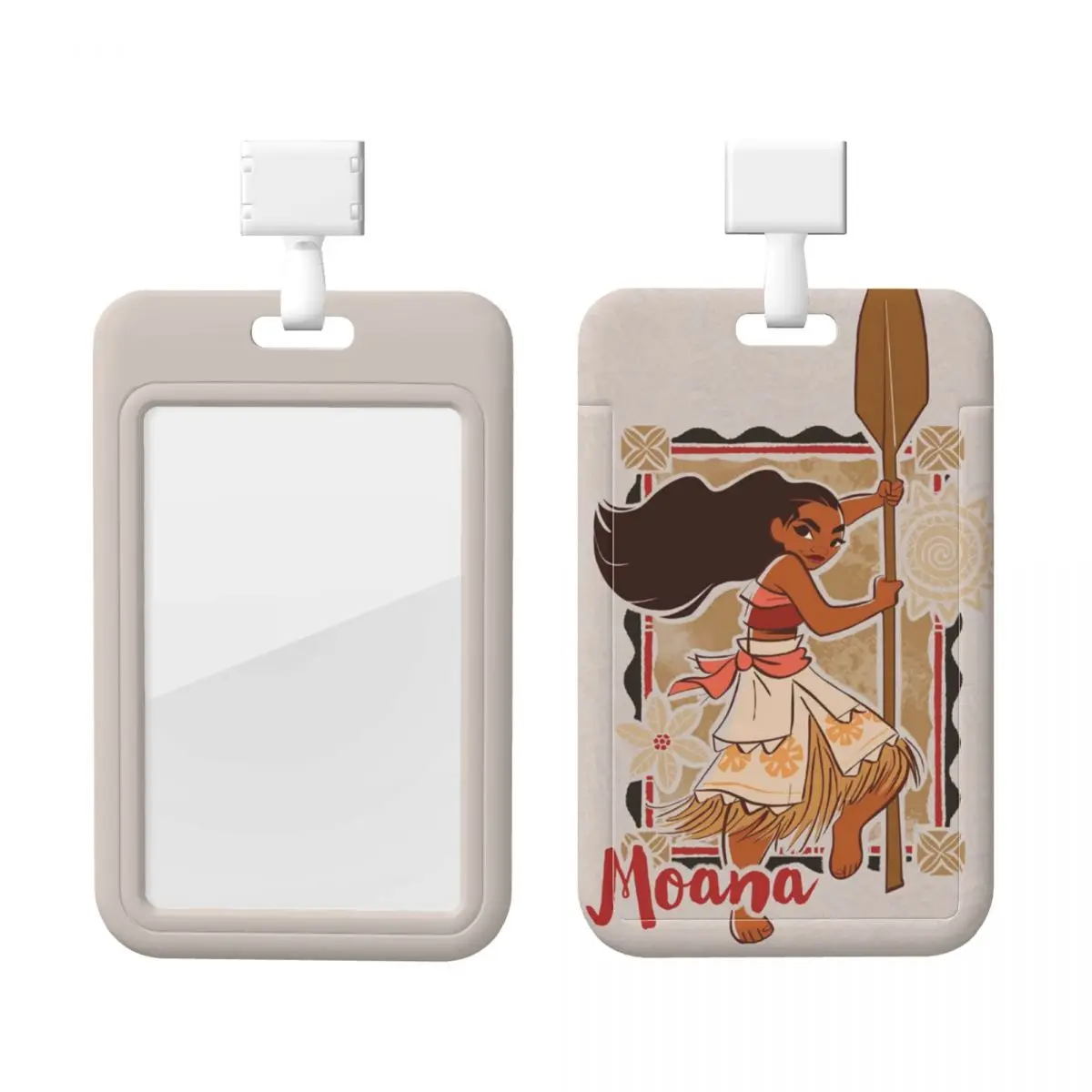 

Custom Moana Cartoon Lanyard ID Protector Badge Card Unisex Student Campus Lanyard Cards Holder Credentials Accessories