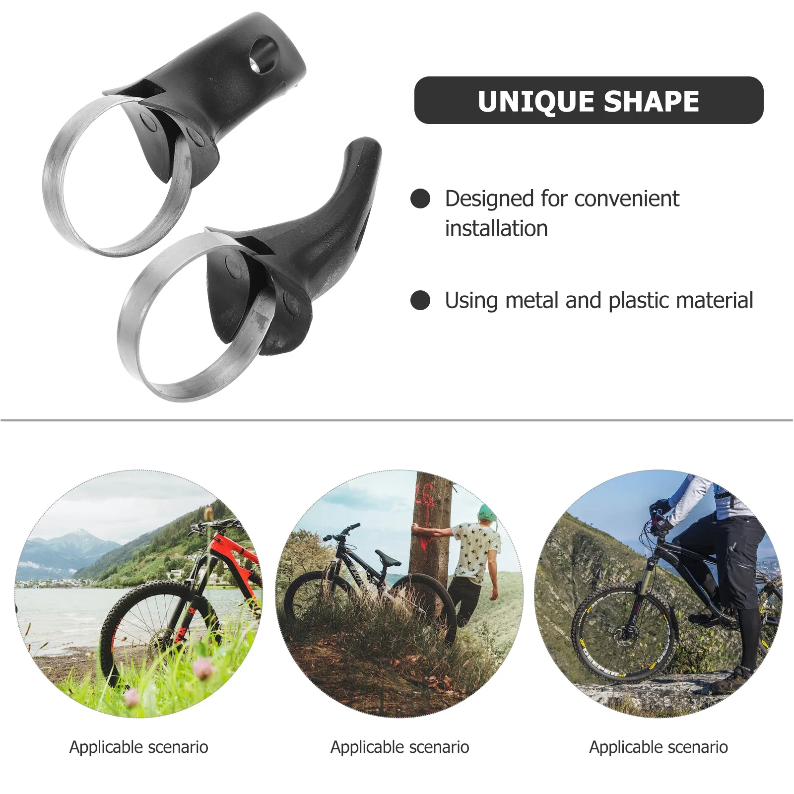 

1Pair Bike Bar Ends Small Bike Handlebar Ends Durable Shock Absorption Comfortable Ergonomic Cycling Accessories