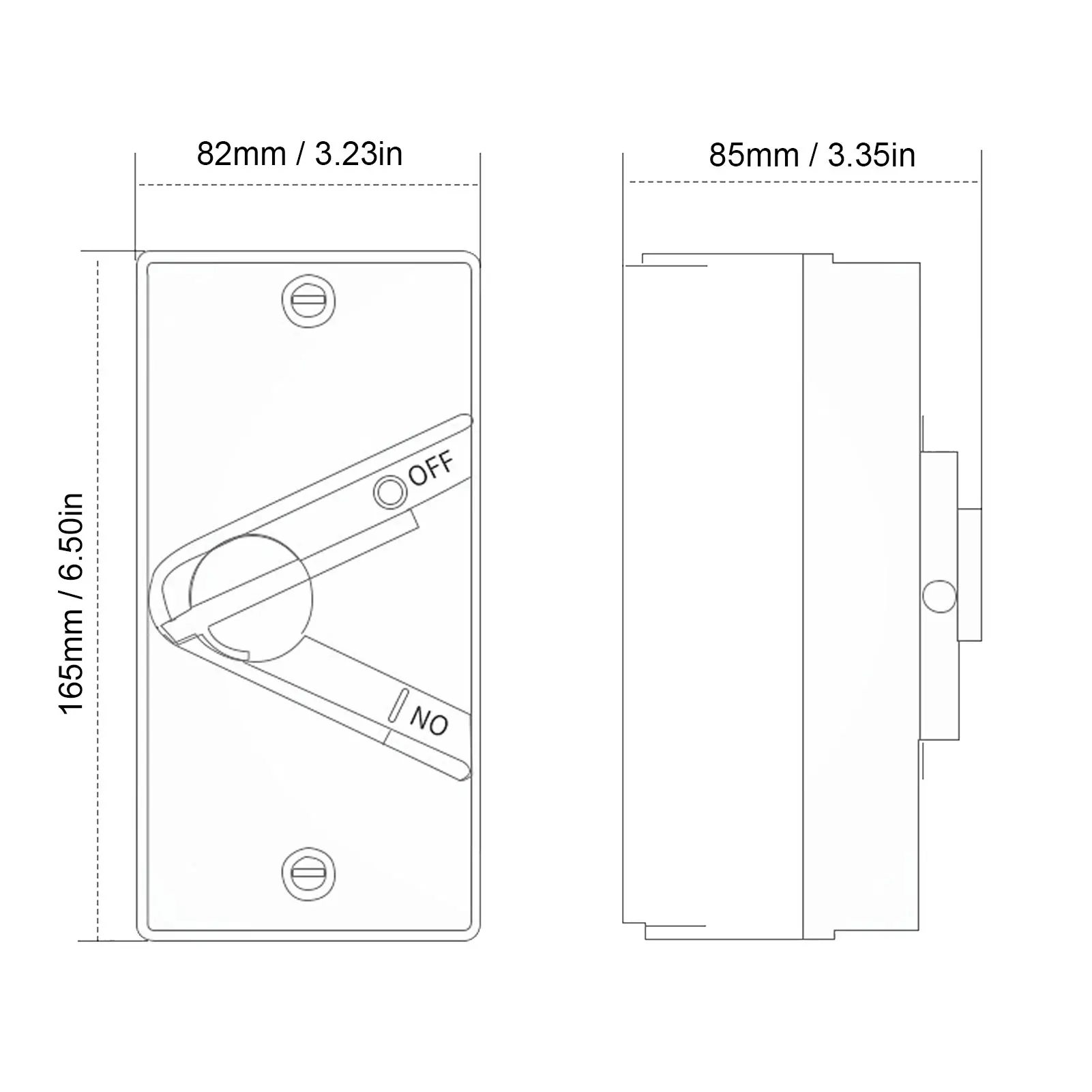 63A 440V AC Разъединитель Закрытый двигатель Разъединитель AC440V 63A 3-полюсный IP65 Водонепроницаемый закрытый автоматический выключатель двигателя