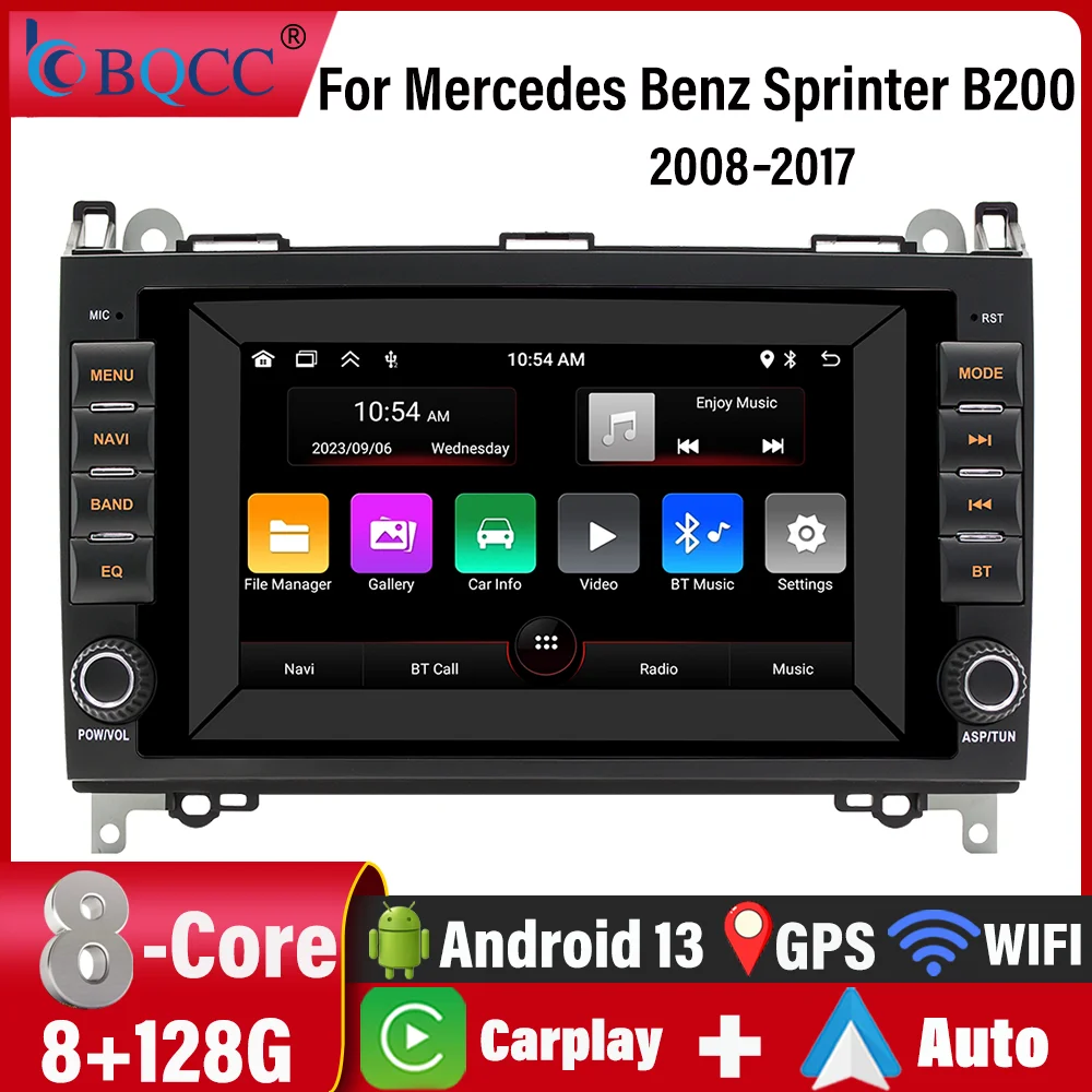 

BQCC Mercedes Benz 7 Inch Car Radio Multimedia Video Car Player Wireless Carplay Android Auto WIFI GPS Car Stereo AUX USB FM