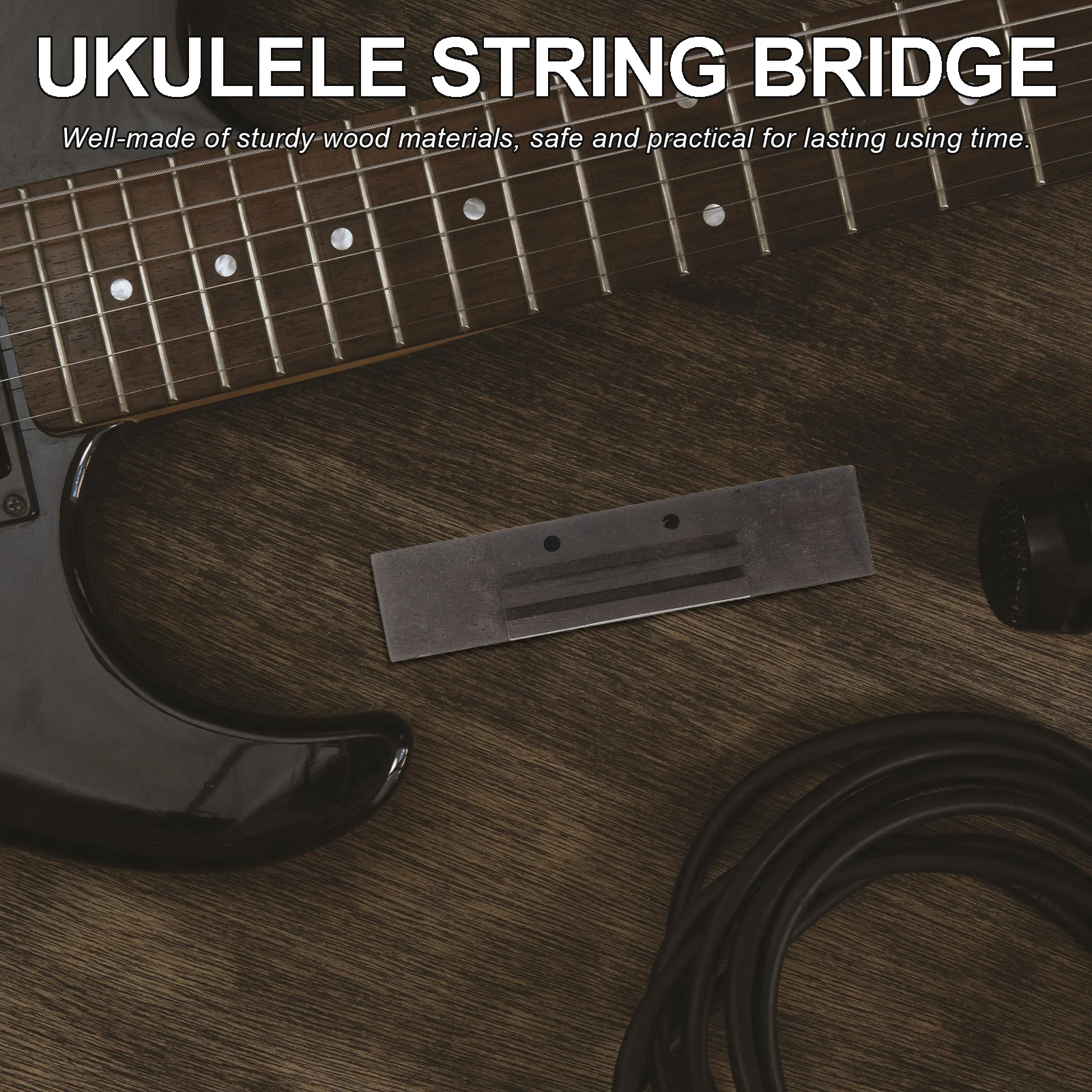

Ukulele Bridge Replacement Smooth Wooden Saddle For String Instrument Guitar Bridge Replacement Parts Accessory