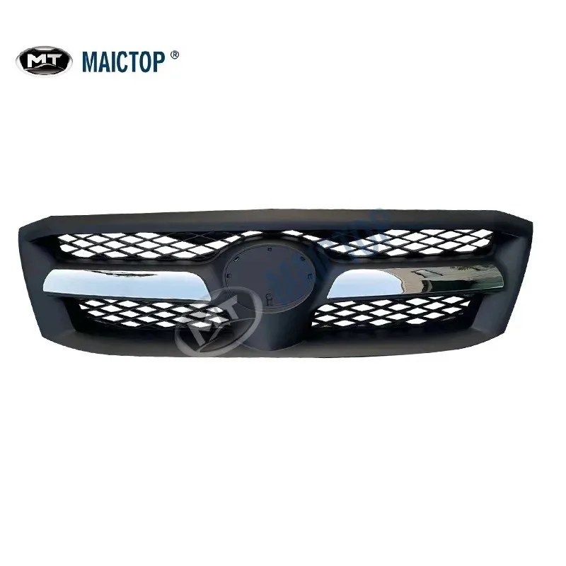 

MAICTOP детали кузова автомобиля сетчатый стиль хромированный матовый черный передняя решетка гриль для Hilux Vigo SR5 MK6 2005-2008