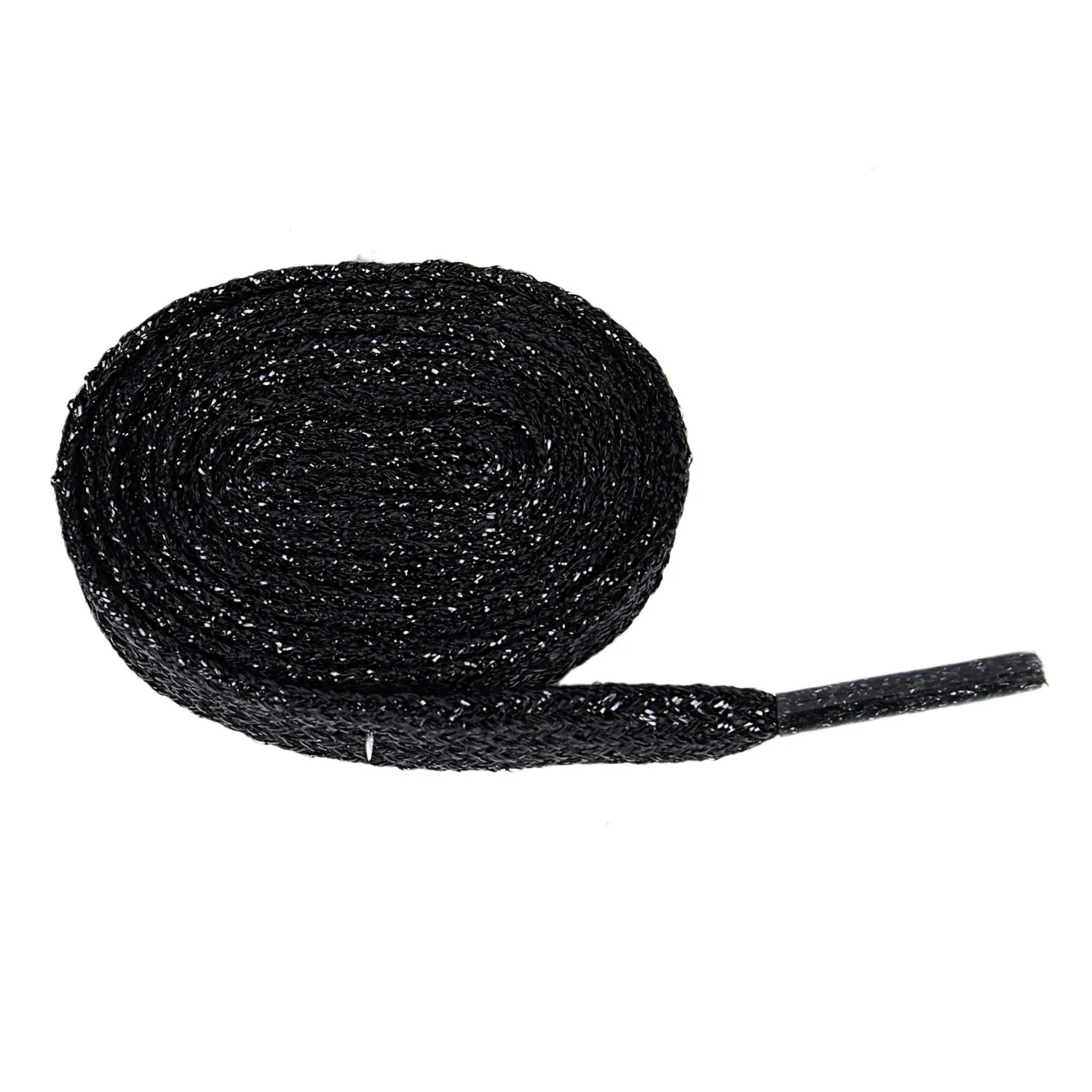 FZFZ shiny flat 1 pair laces in shoe lace black