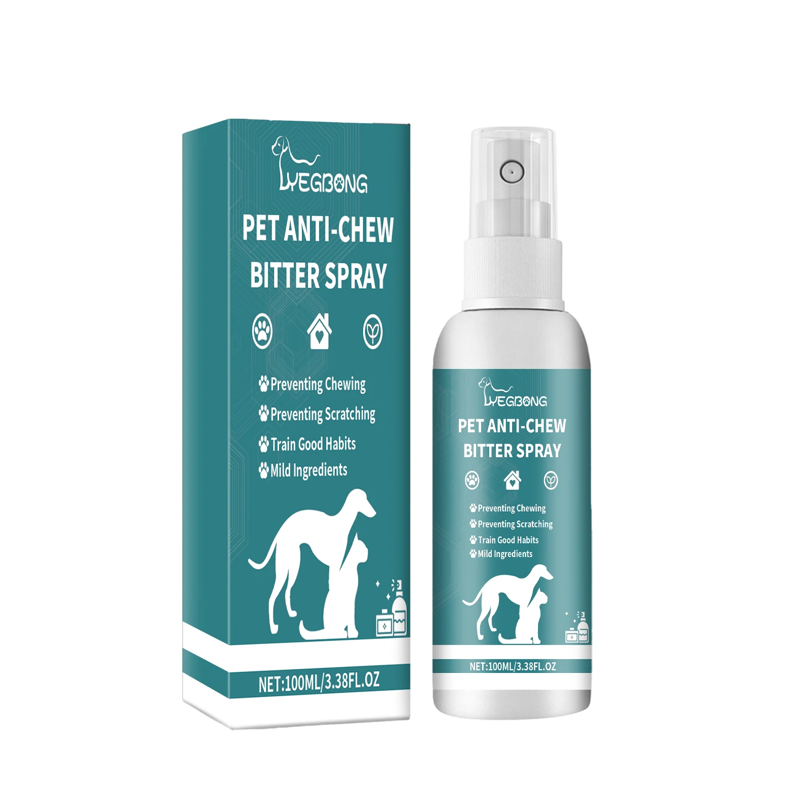 

Yegbong Chew To Prevent Cats Dogs Scratching Sofa And Nibbling The Pet Behavior Corrective Spray