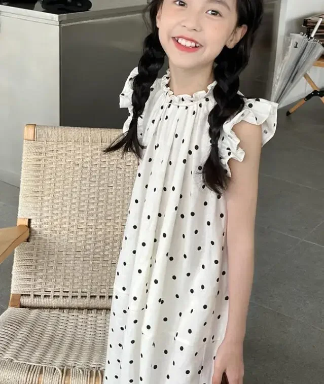 Fashion Girls Dress Clothes Short Sleeve Cute Kids Beautiful Long Dress