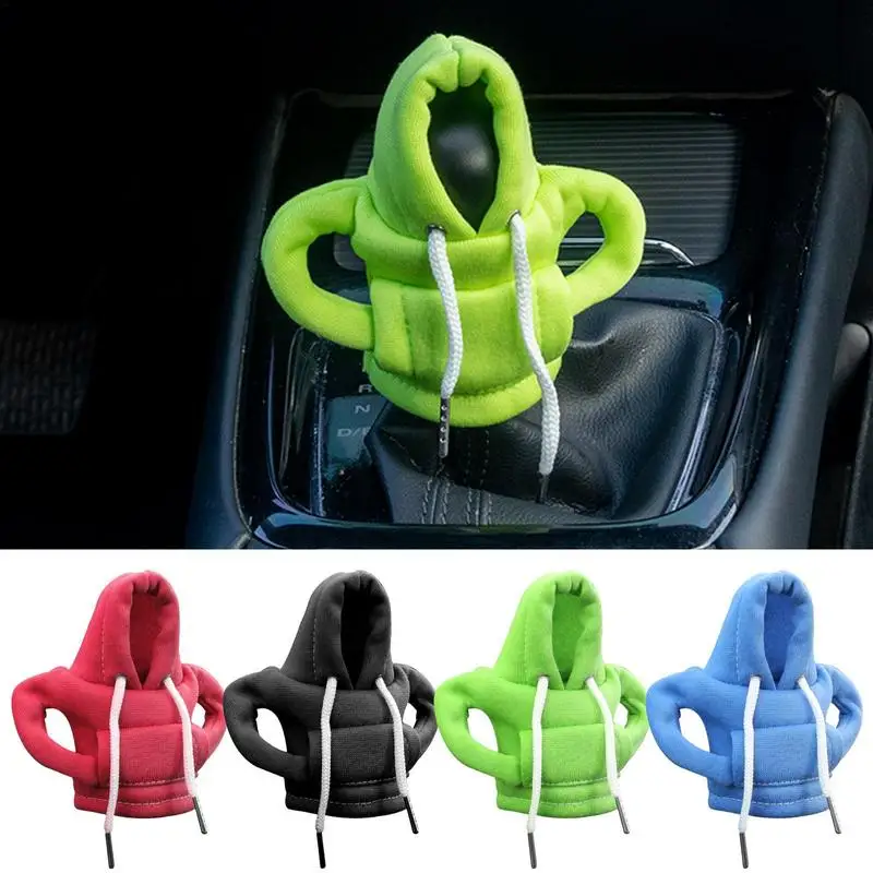 

1pcs Sweatshirt Gearshift Cover Hoodie Gear Knob Sweater Change Lever Car Decorations Funny Car Interior Accessories