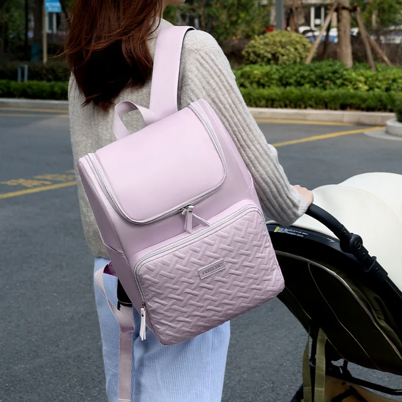 Luxury Mommy Backpack - Large Capacity, Insulated Baby Bag with Chic Design for Mom