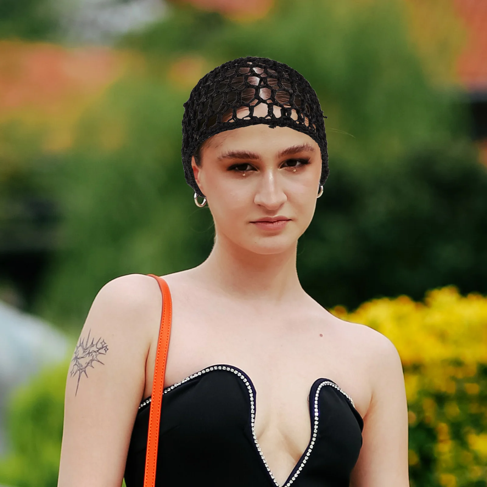 4 قطع من قبعات النوم الكروشيه الشبكية للنساء، شبكة شعر خفيفة الوزن ومسامية ومتينة، هدية للسيدات والفتيات والنساء #4