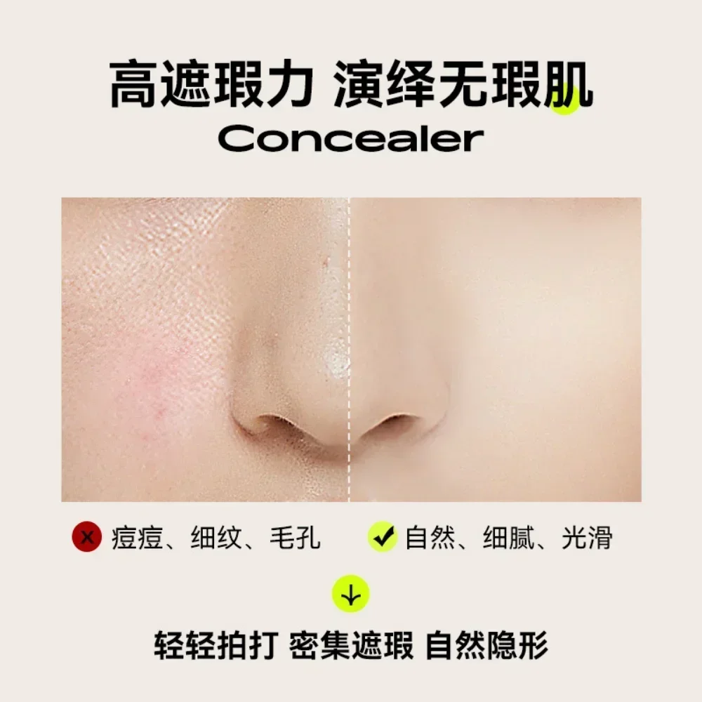 Kato Makeup Puder prasowany Kontrola oleju Długotrwały korektor Wodoodporny Niewidoczne pory Nieusuwalany puder Kosmetyki do makijażu