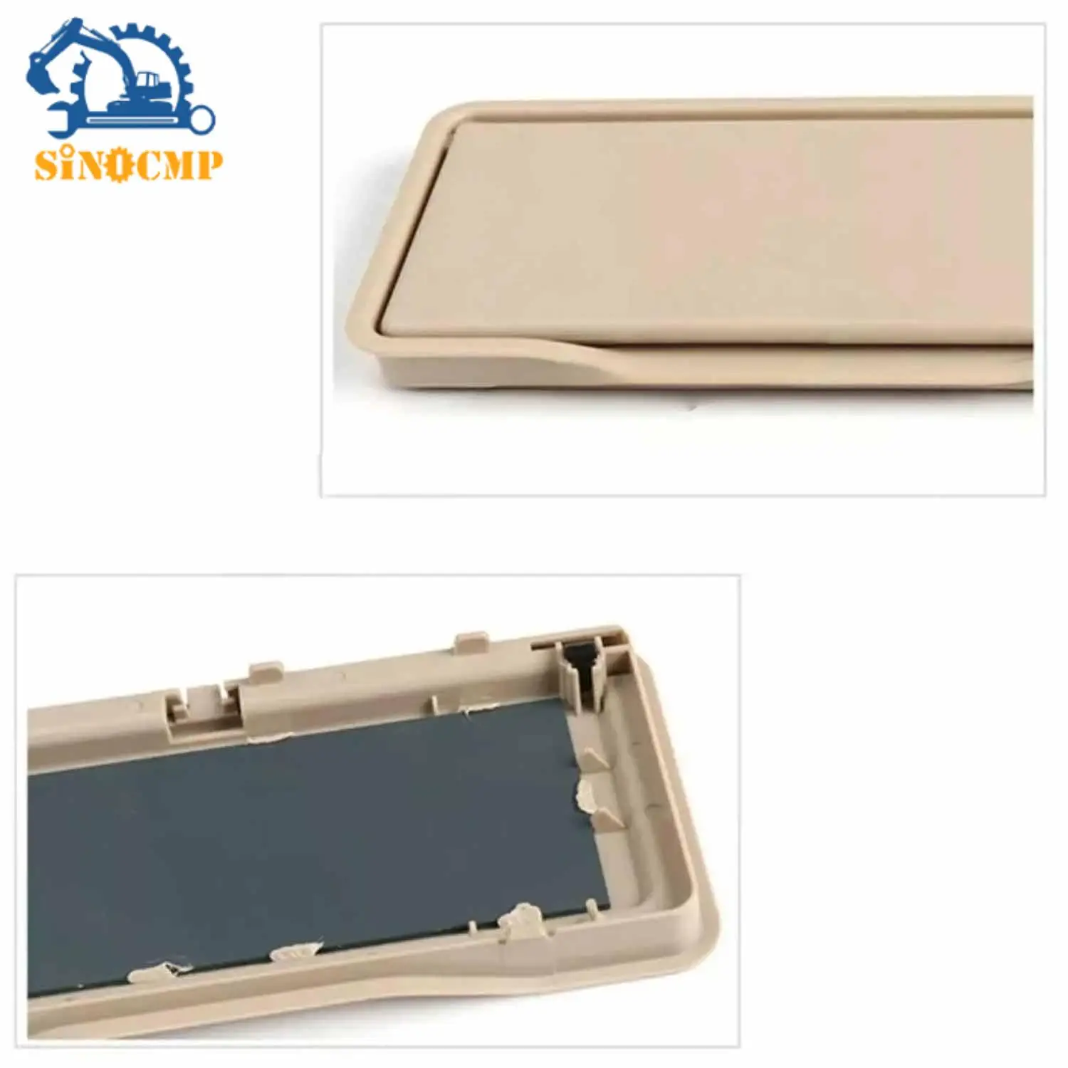 

Sun Visor Mirror Frame Cover FOR Mercedes Benz E Class W212 CLS W218 Beige Plastic Car Accessories