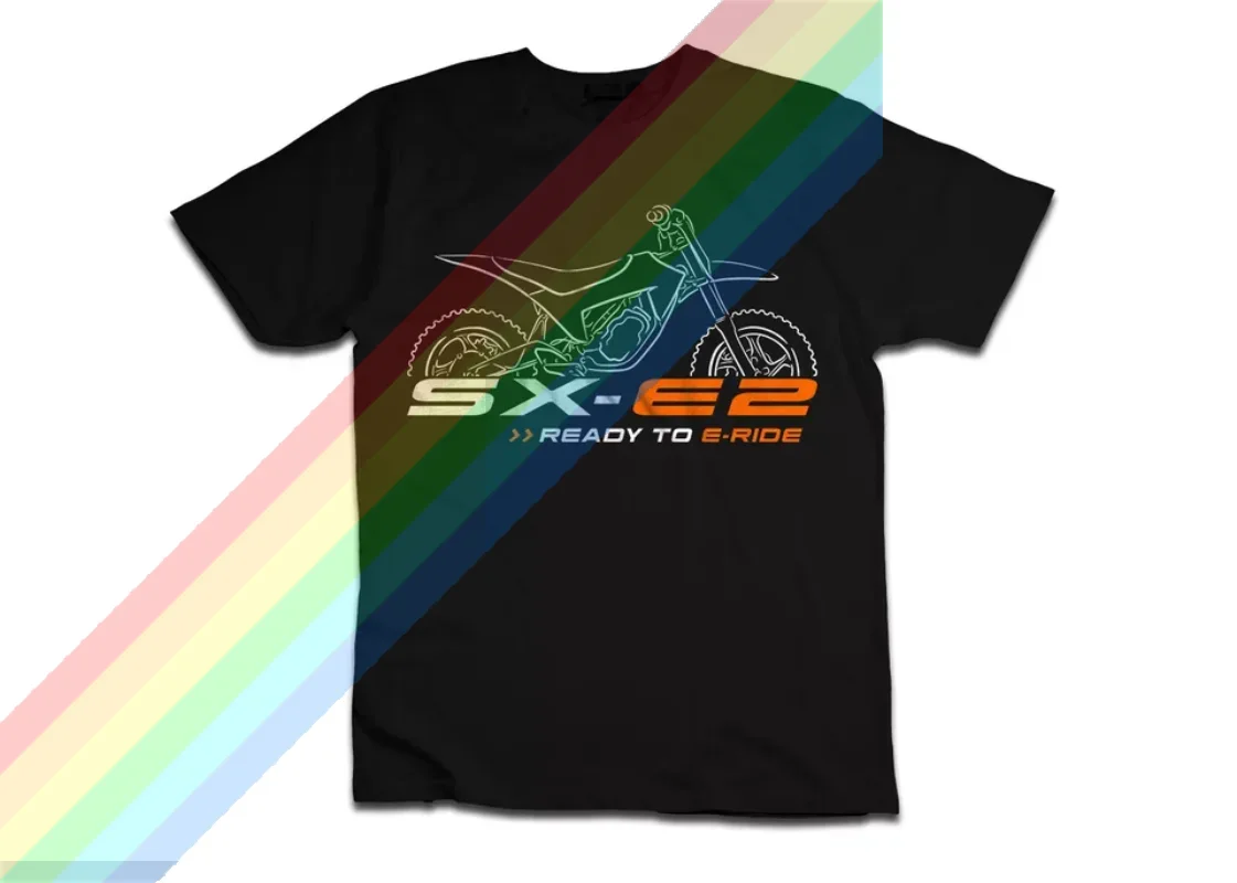 

2024 New summer Men T Shirt Casual KTMS SX-E2 SX-E3 SX-E5 2020-2024 T-shirt Motorcycle Graphic Summer Short Sleeves 100% Cotton