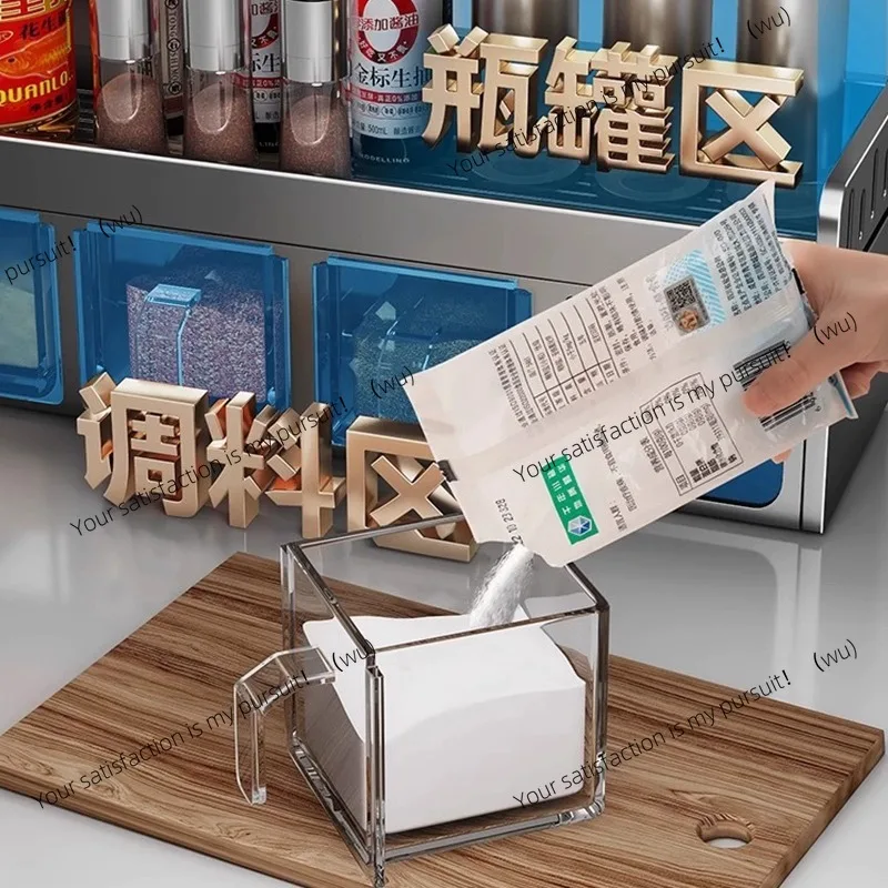 Kitchen seasoning rack No punching Wall hanging Multifunctional seasoning combination set Seasoning box can Kitchen household