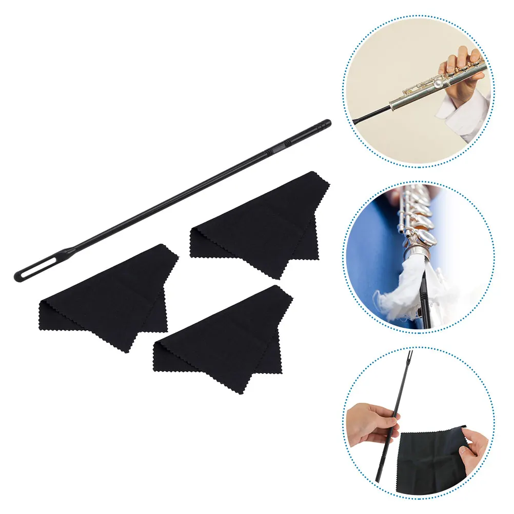 

Cleaning Rod Cloth Set Flute Maintenance Kit Cleaner for inside Stick and Protection Pad