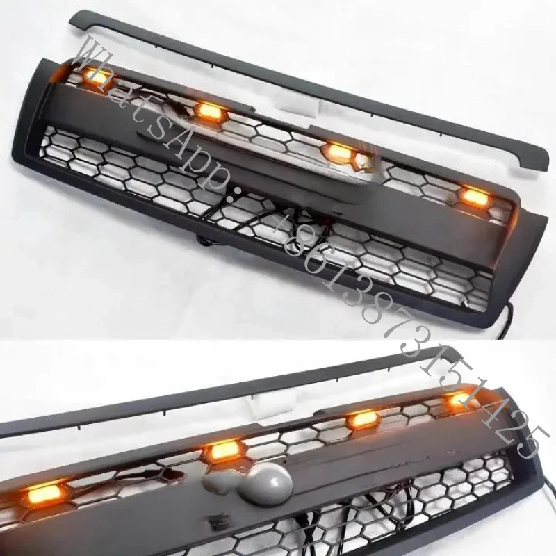 Suitable Factory Direct Glossy Black Front Bumper Hood Grille Grill with Letter PRADO LC150 2014-2017