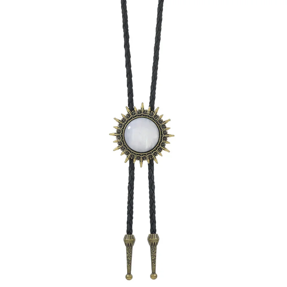 New Alloy Bolo Tie for Men Sweater Chain Unisex Necktie Fashion Accessory Adjustable Western Cowboy Jewelry Gifts