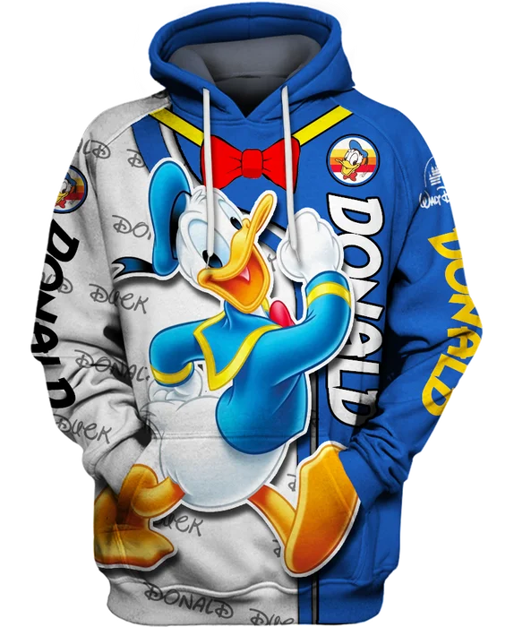 

Donald Fauntleroy Duck Hoodie 3D Zipper Hoodie