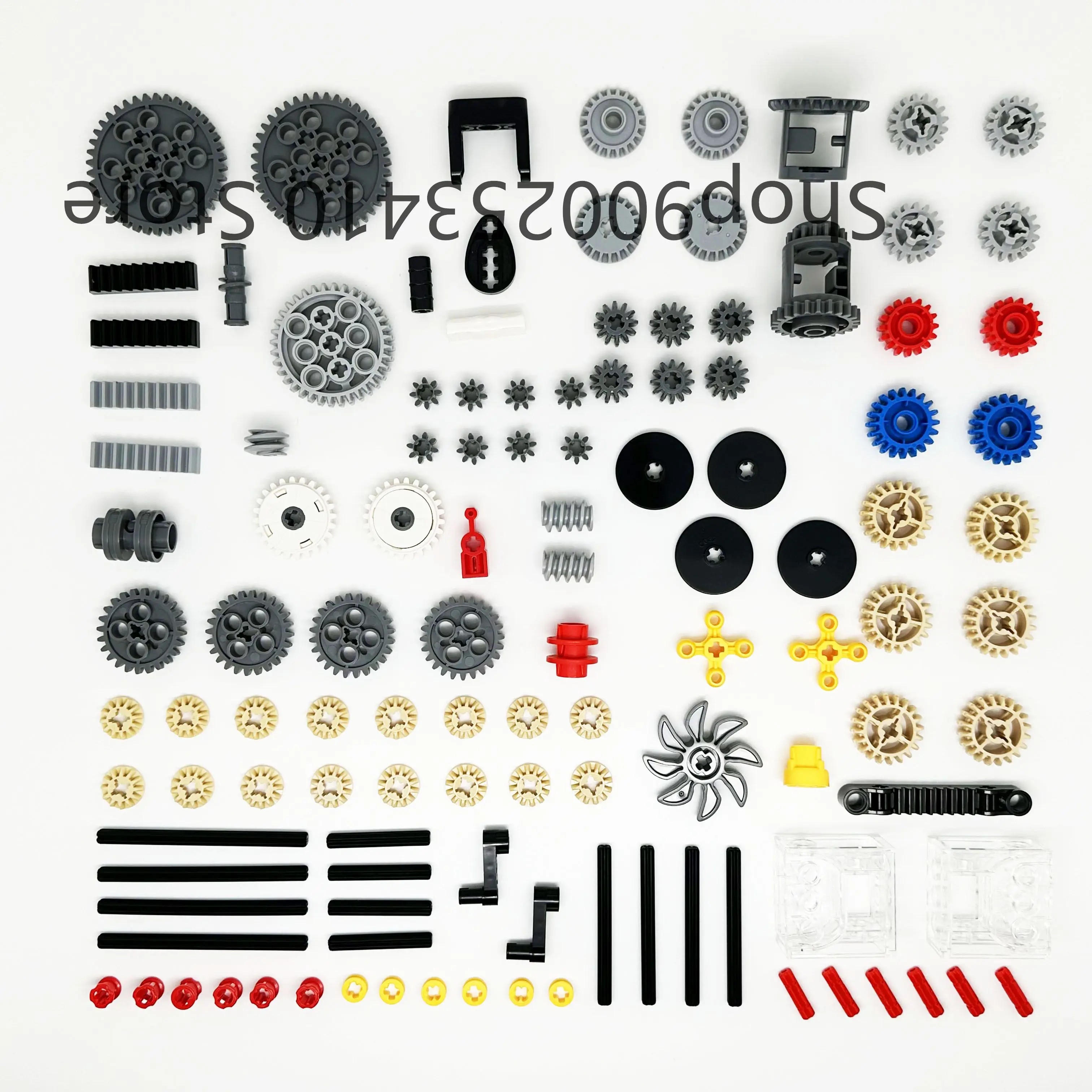 117PCS High-Tech Plastic Building Blocks Bricks Car Gear Link Liftarm Beam Cross Axle DIY Assembling MOC Bulk Technology Set Toy